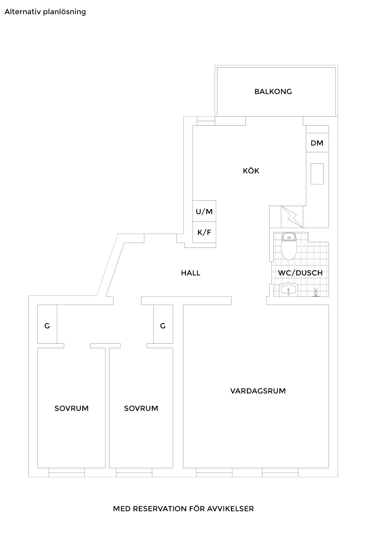 Alternativ planlösning